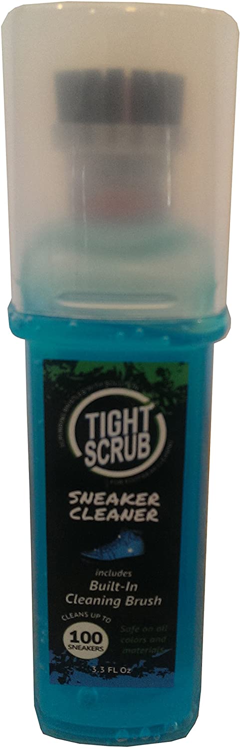 Tight Wipes (Built in Brush Top) Tight Scrub Sneaker Cleaner for All Shoes and Sneakers. Removes Dirt, Grass Stains and Mud