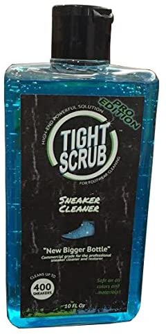 Tight Wipes (Big 10 Oz Bottle) Tight Scrub Sneaker Cleaner Pro Edition for All Sneakers and Shoes