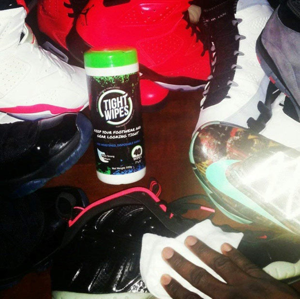 Tight Wipes cleans all sneakers like Yeezya