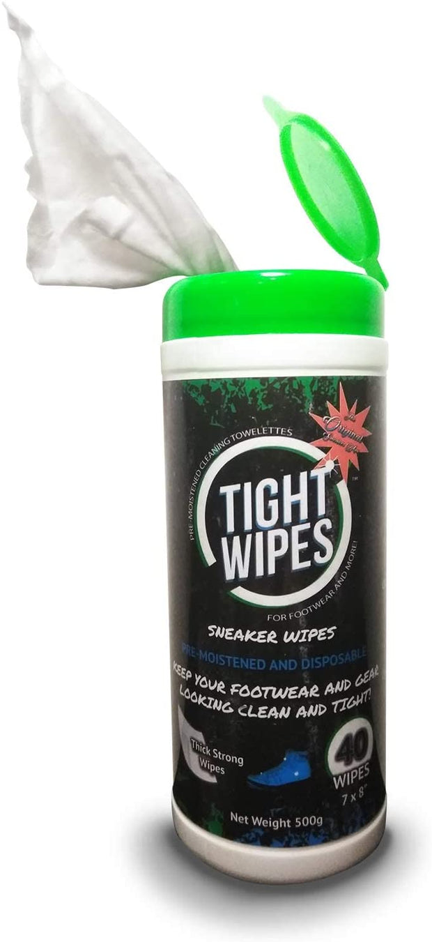 Tight Wipes (40 Wipes) Sneaker and Shoe Cleaner Wipes for All Shoe Types